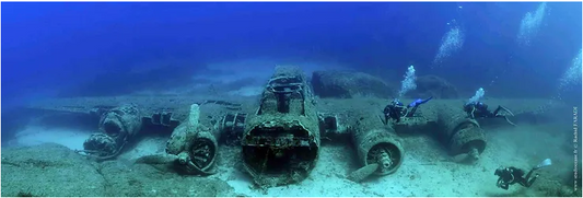 L'EPAVE DU B17 A CALVI - Plongée Castille
